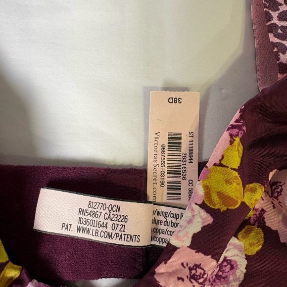 Victoria's Secret Purple Floral Bra - Picture 3 of 4